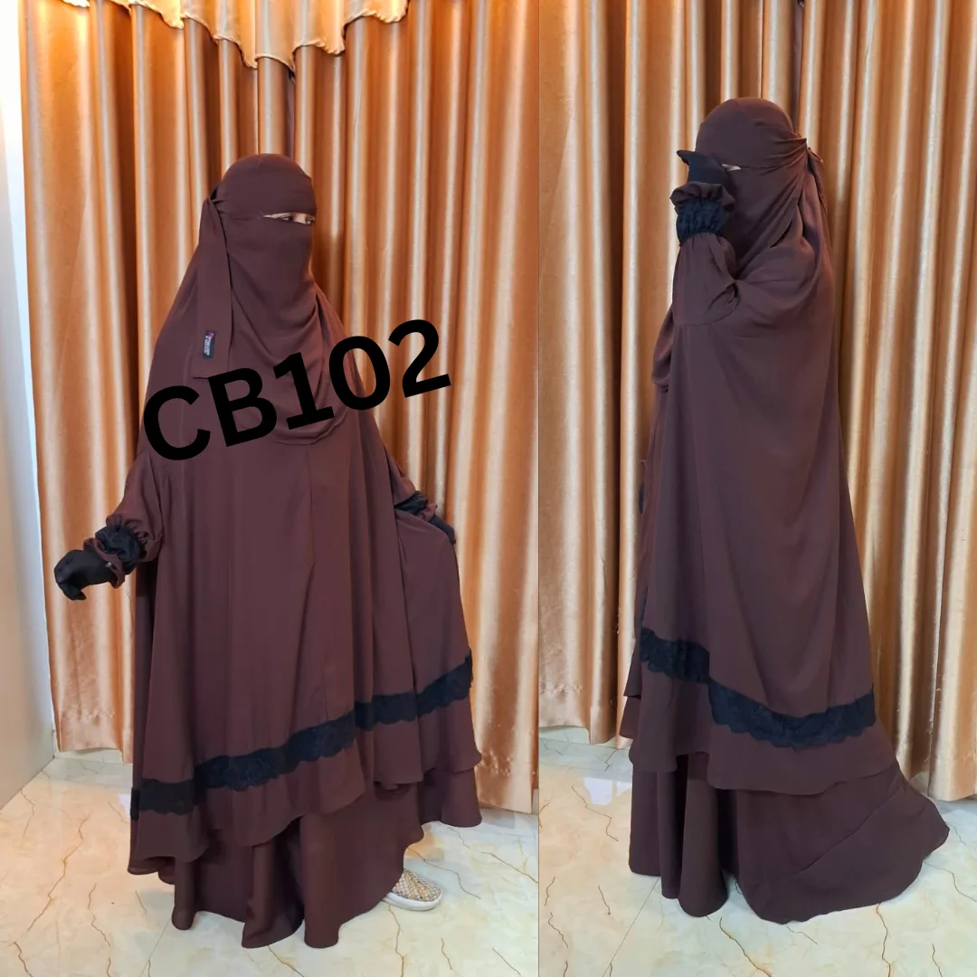Separate nose nikab Khimar and skirt set CB102